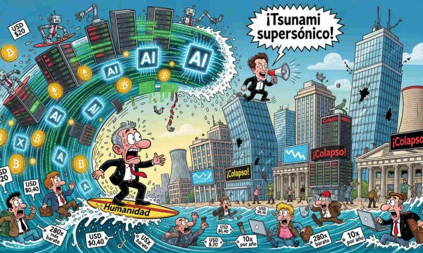 Peter Diamandis advierte sobre un “tsunami supersónico” de IA para los próximos 5 años
