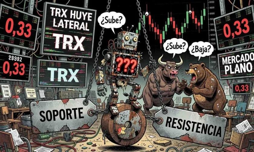 TRX muestra leve caída del 0,54% en un contexto de baja volatilidad global