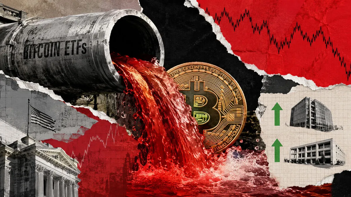Bitcoin ETFs lose 38% of recent gains as BTC dips below $63,000