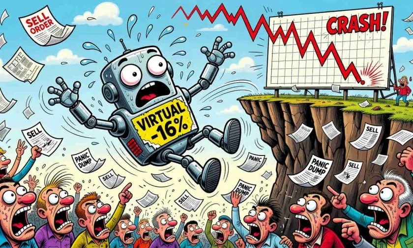 $VIRTUAL acelera su caída con un desplome del 16% y borra soportes clave