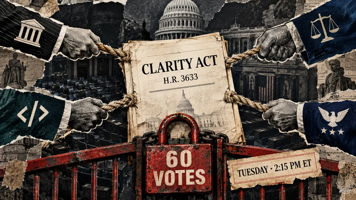 Opposition grows against CLARITY Act ahead of crucial Senate vote