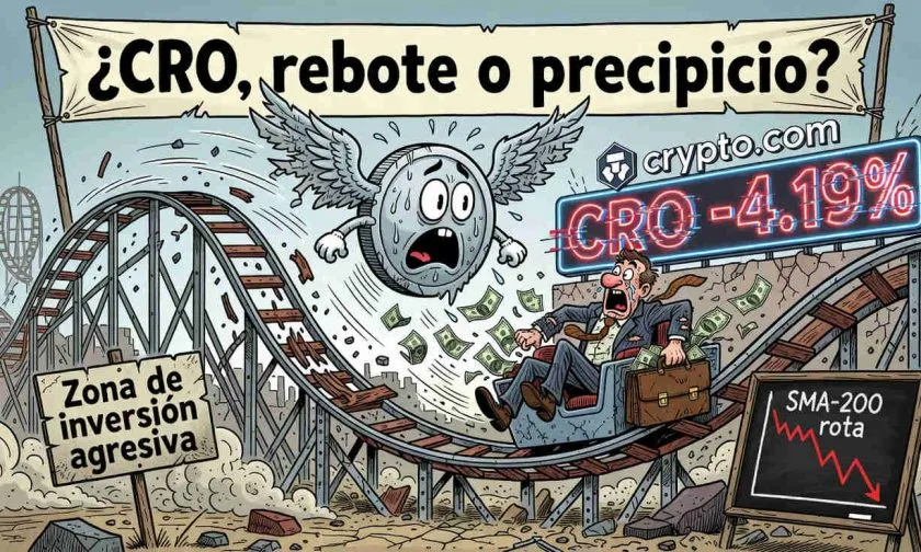 CRO se desploma un 4.19% mientras los inversores huyen del token de Crypto.com