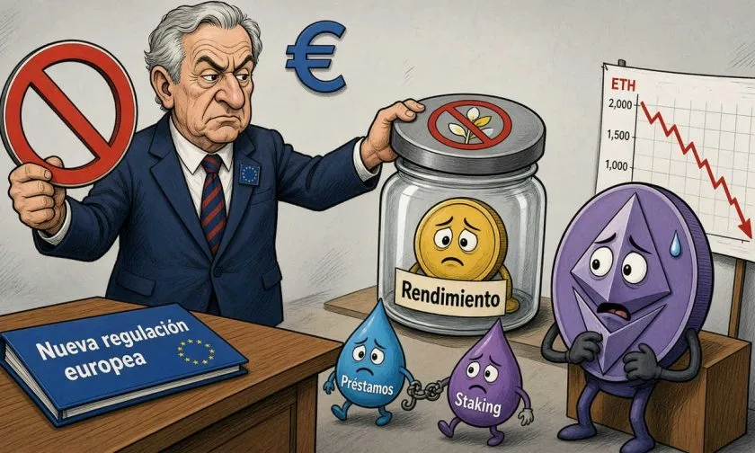 Bancos centrales europeos analizan limitar rendimientos en préstamos y staking cripto