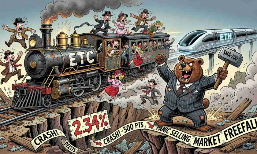 Ethereum Classic ($ETC) se hunde un 2,34%: la presión técnica anticipa un desplome mayor