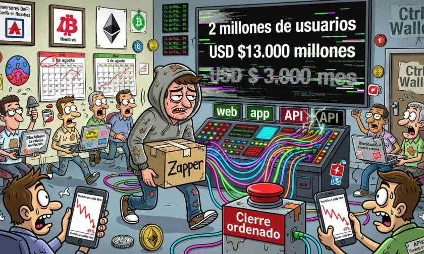 Zapper cerrará en agosto su tablero DeFi luego de siete años operando