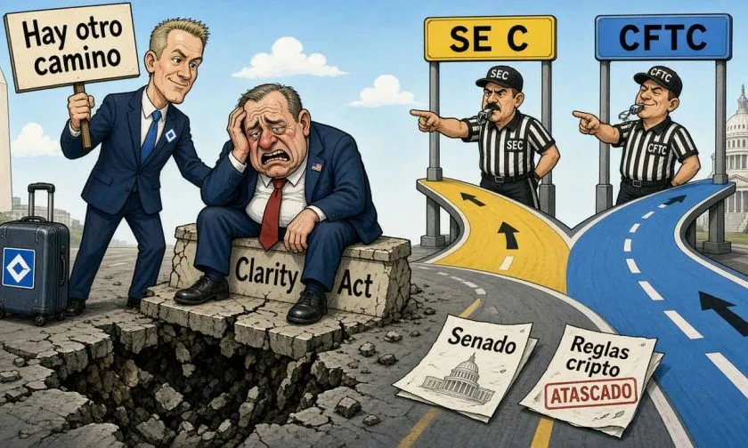 Brian Armstrong da por muerto el proyecto Clarity Act y apuesta por la SEC y la CFTC