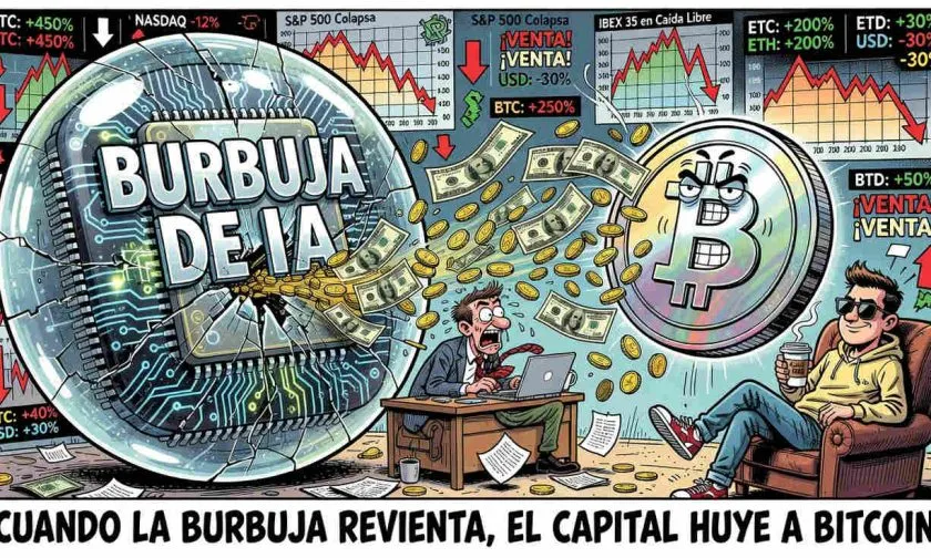 Capital de IA podría migrar a bitcoin tras burbuja, afirma ParaFi Capital