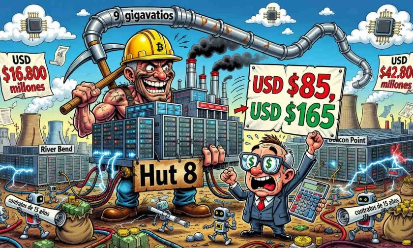 Benchmark eleva a USD $165 su objetivo para Hut 8 por el impulso de IA