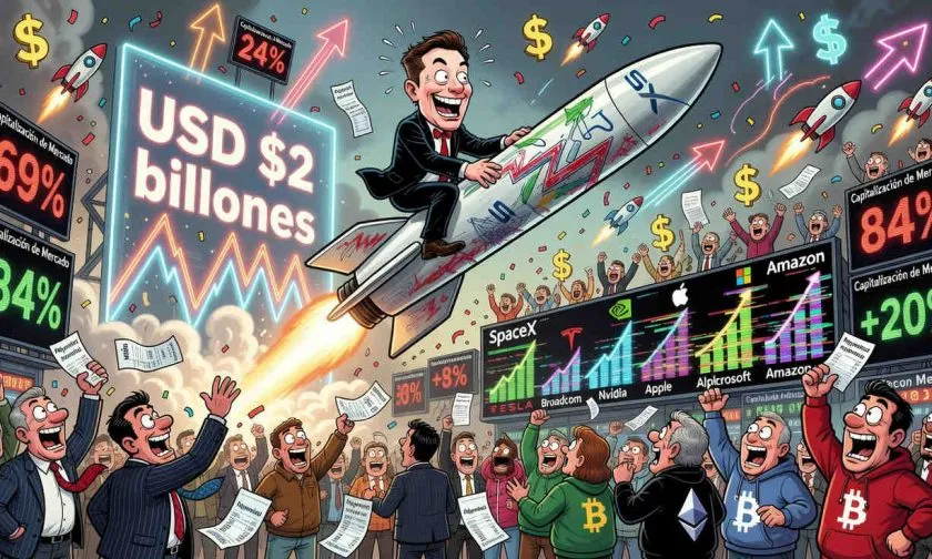 SpaceX podría superar los USD $2 billones en su debut, apuntan traders de Polymarket