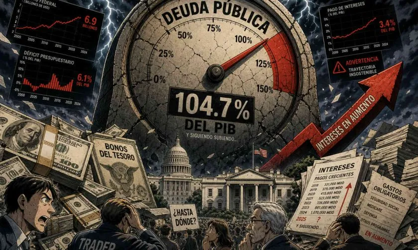 Deuda pública de EE. UU. supera el tamaño de su economía por primera vez desde WWII