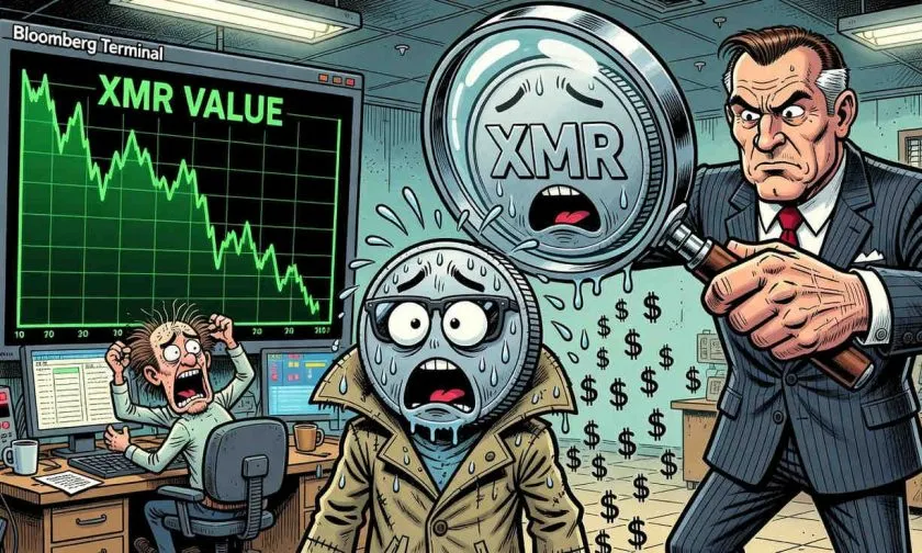XMR se desploma un 5% en medio de una ola de ventas y pierde el soporte clave de los 320 dólares