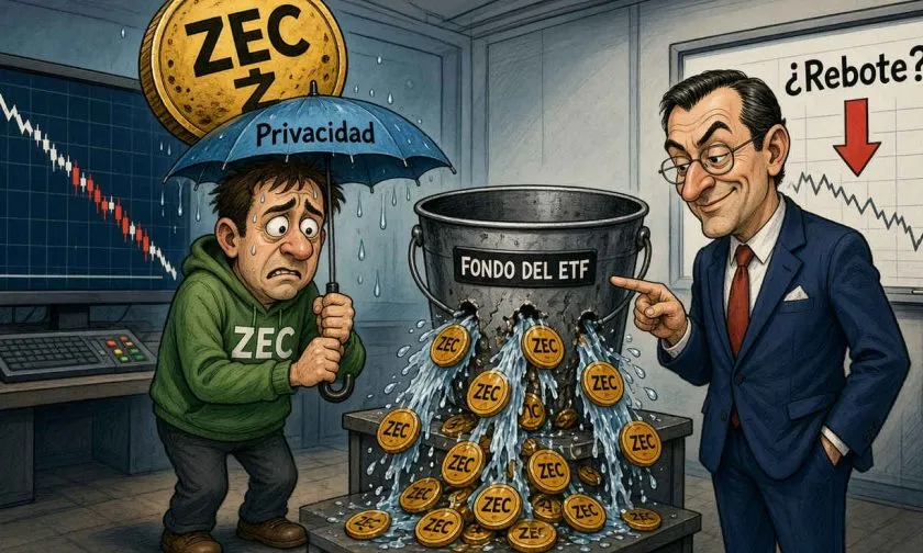 Flujos del ETF presionan a ZEC, que cotiza a USD $1.317