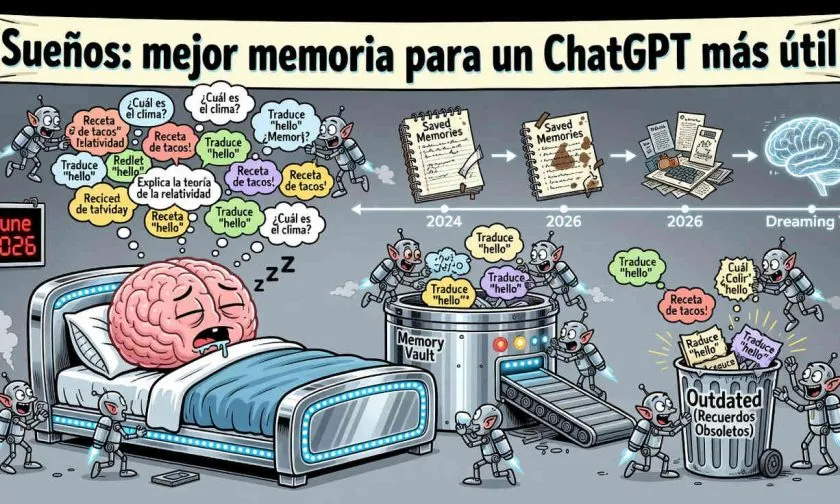ChatGPT ahora ‘sueña’ para recordar mejor y no olvidar tus preferencias