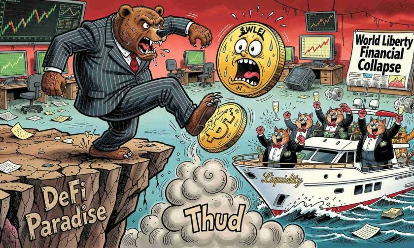 El derrumbe de $WLFI acelera: el token de World Liberty Financial se hunde un 43% en 90 días