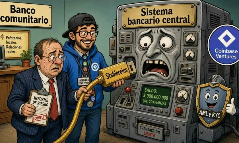Coinbase Ventures invierte en Stablecore, que busca integrar stablecoins en bancos comunitarios