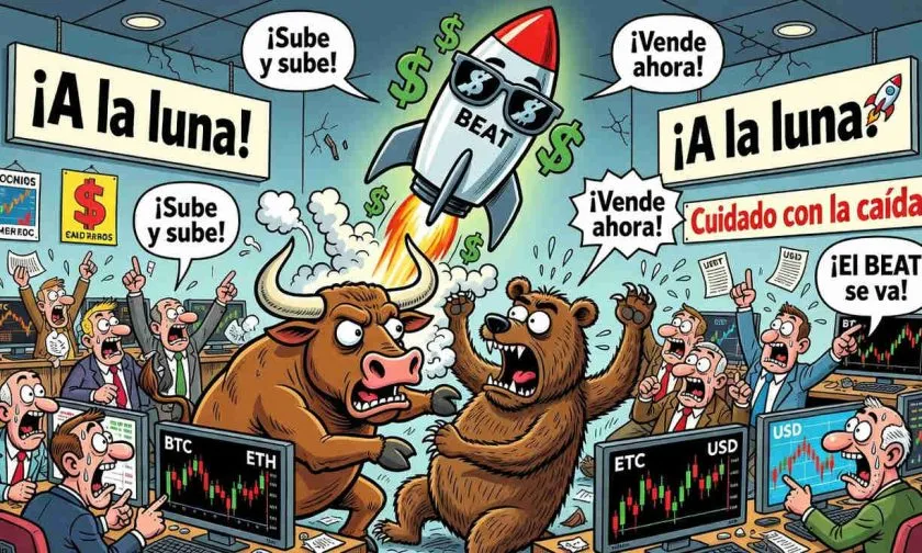 Audiera (BEAT) alcanza un incremento del 45% en 24 horas con volumen récord