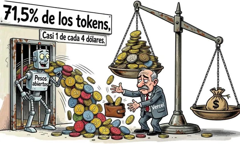 Los modelos de pesos abiertos procesaron el 56% de los tokens de Vercel en agosto