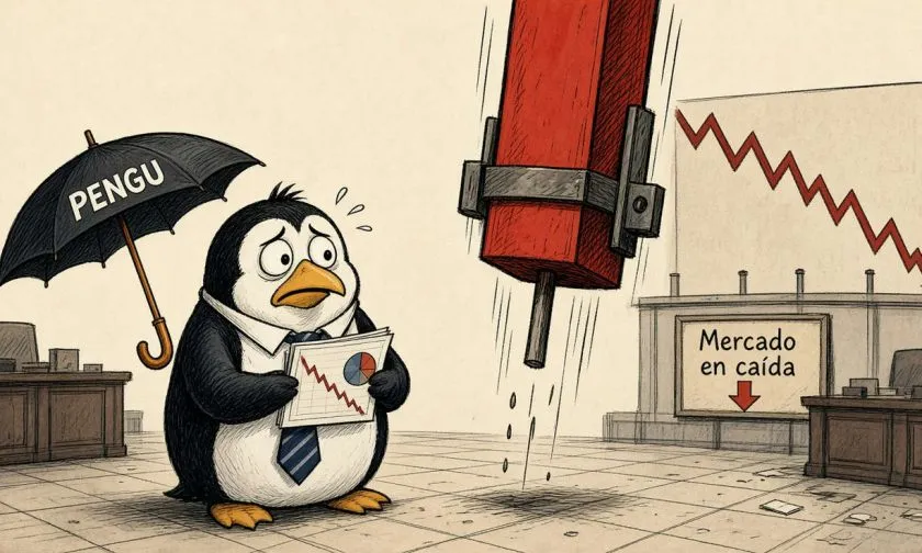 PENGU registra caída del 8,57% el 7 de octubre y enfrenta soportes críticos