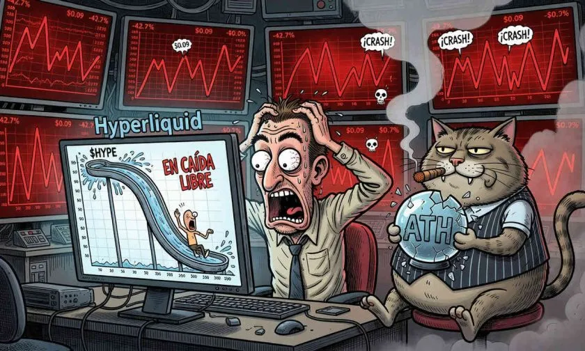 Hyperliquid en la cuerda floja: $HYPE pierde el soporte de USD $62 y enciende alarmas entre inversores