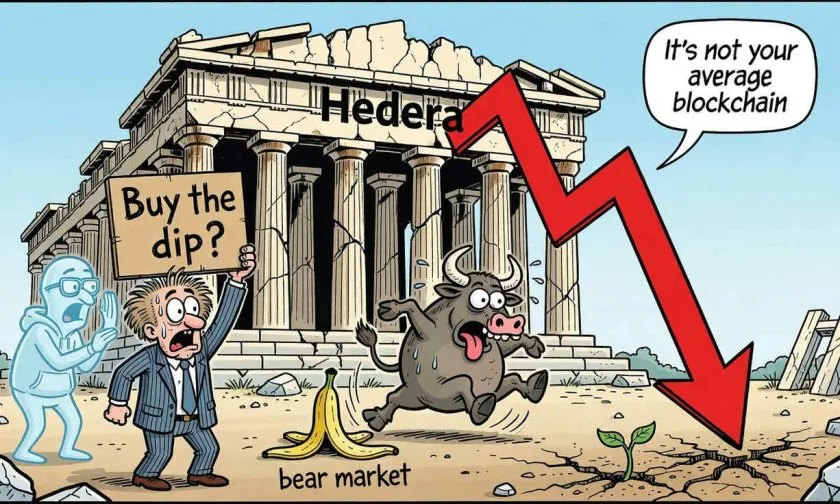 HBAR se desploma un 3.91% y pone a prueba el soporte de los $0.066