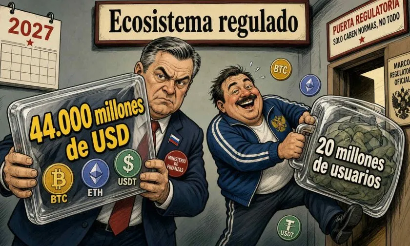 Rusia contabiliza 20 millones de usuarios cripto con USD $44.000 millones en activos