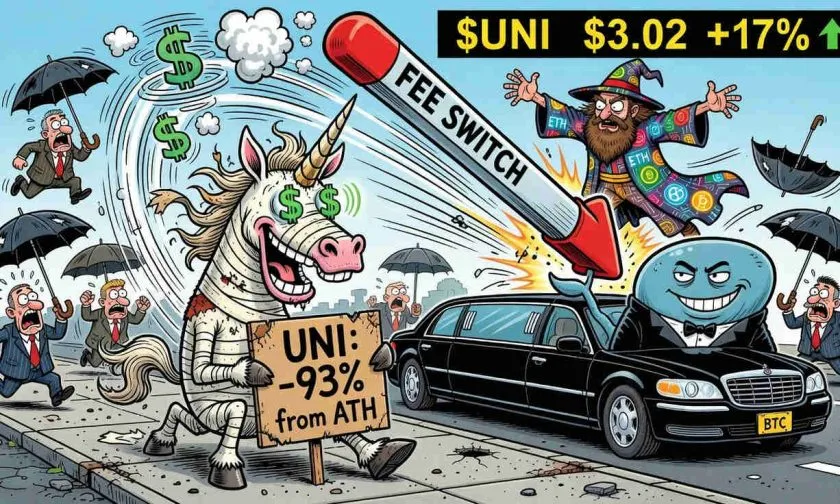UNI se dispara un 17% tras la activación del fee switch: ¿Resurrección o trampa alcista?