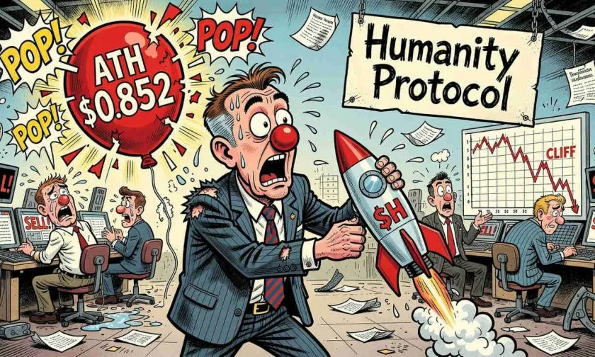 Humanity Protocol ($H) se desploma un 18% mientras los inversores cuestionan su valoración récord