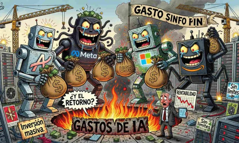Empresas tecnológicas comprometen USD $2,4 billones para IA: ¿burbuja o inversión?
