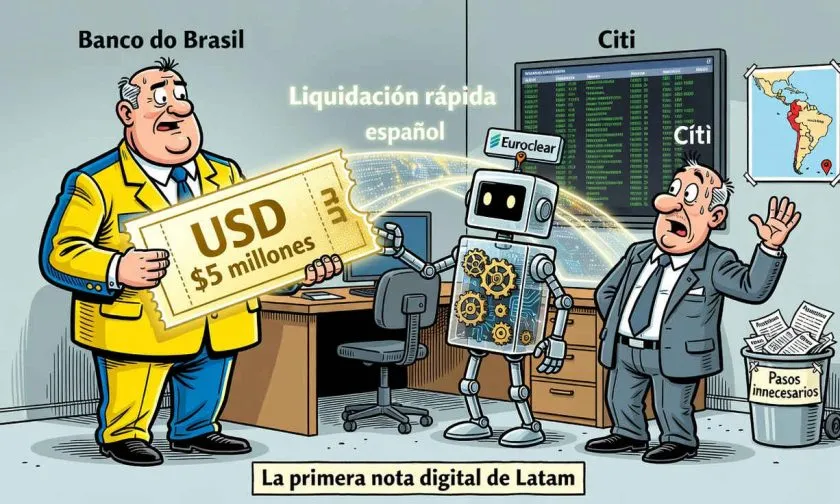 Banco do Brasil realiza primera nota estructurada digital de USD $5 millones en América Latina
