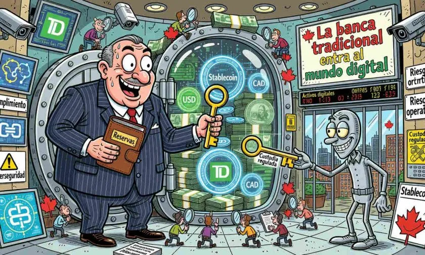 TD Bank entra en la custodia de reservas para stablecoins con Stablecorp