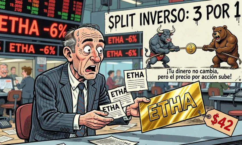 BlackRock ejecutará split inverso 1 por 3 en su ETF de Ethereum este octubre