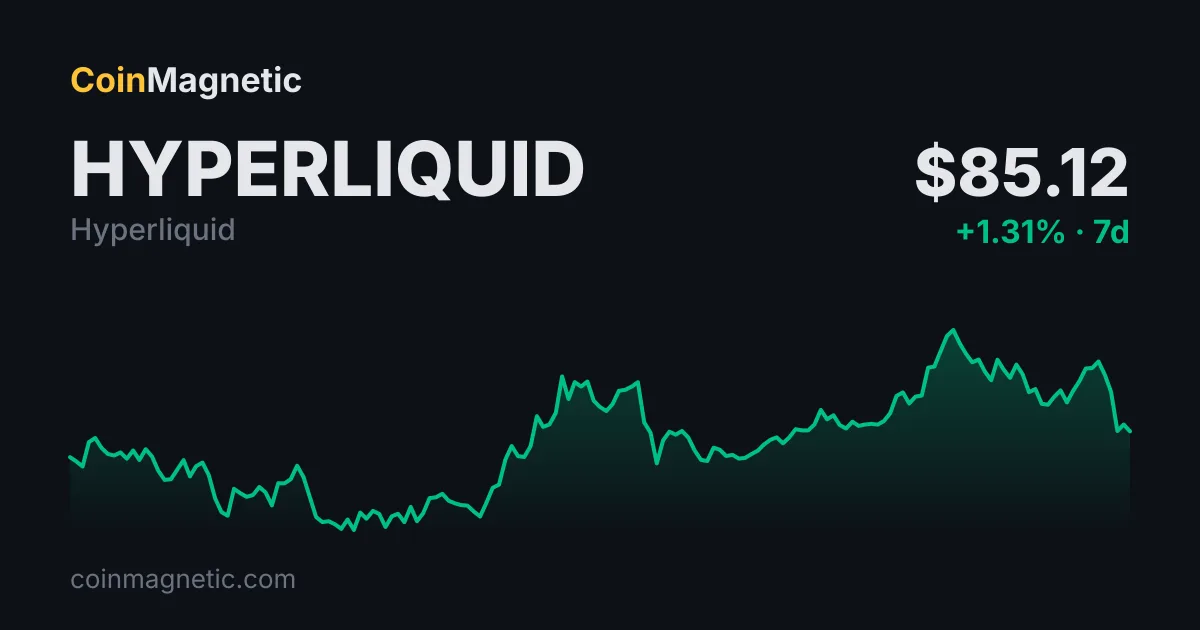 Bitwise ETF alımları Hyperliquid'i 89,67 dolara çıkardı