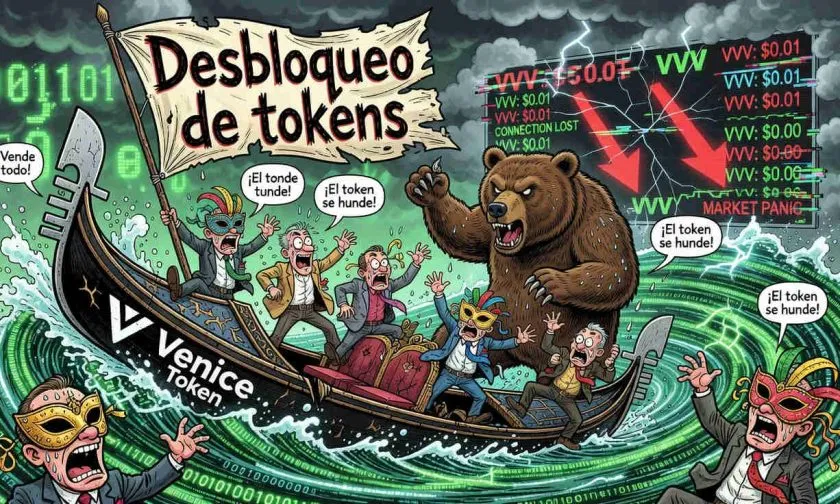 Venice token se desploma un 12% en jornada de alta tensión para el ecosistema DePIN