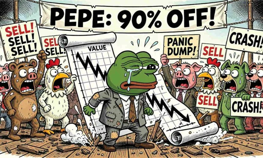 Pepe ($PEPE) se hunde un 5% y pone en riesgo el soporte de $0,0000025