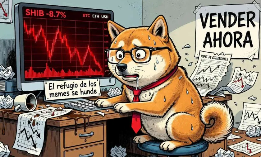 SHIB se desploma un 8.7%: el rebote de la memecoin se convierte en una pesadilla