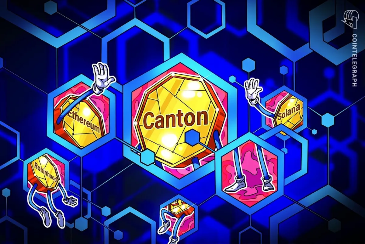 FalconX e Interstice conectam Canton à Ethereum, Solana e Robinhood Chain