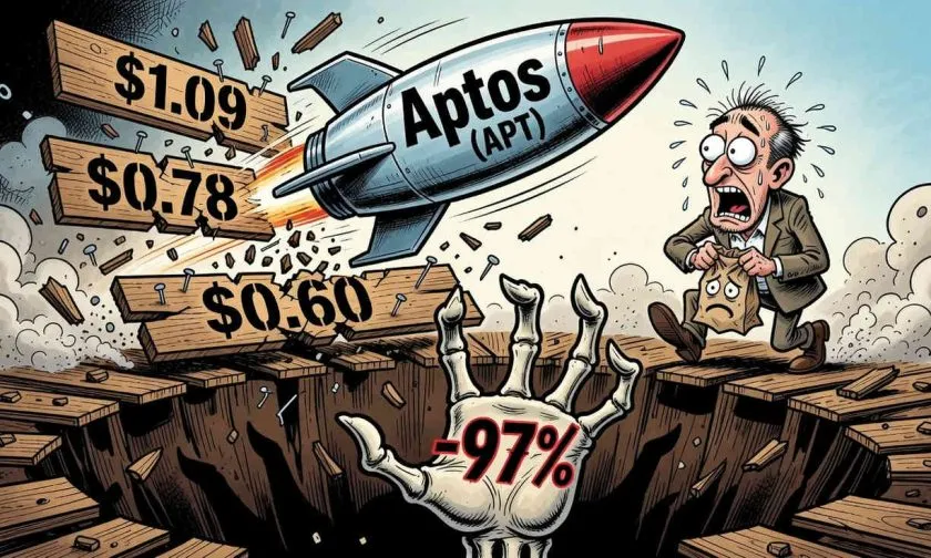 Aptos (APT) en niveles críticos: soporte de USD $0,57 amenaza con ceder