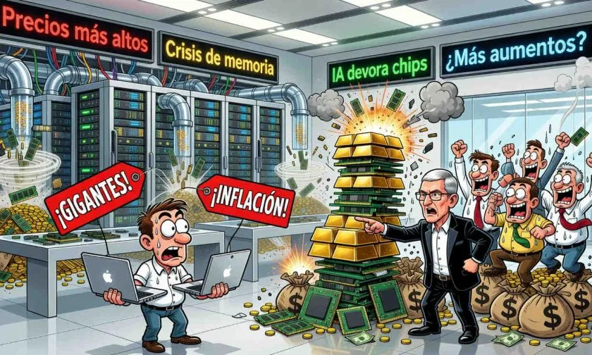 Apple sube precios de MacBook y iPad por crisis de memoria ligada al boom de la IA