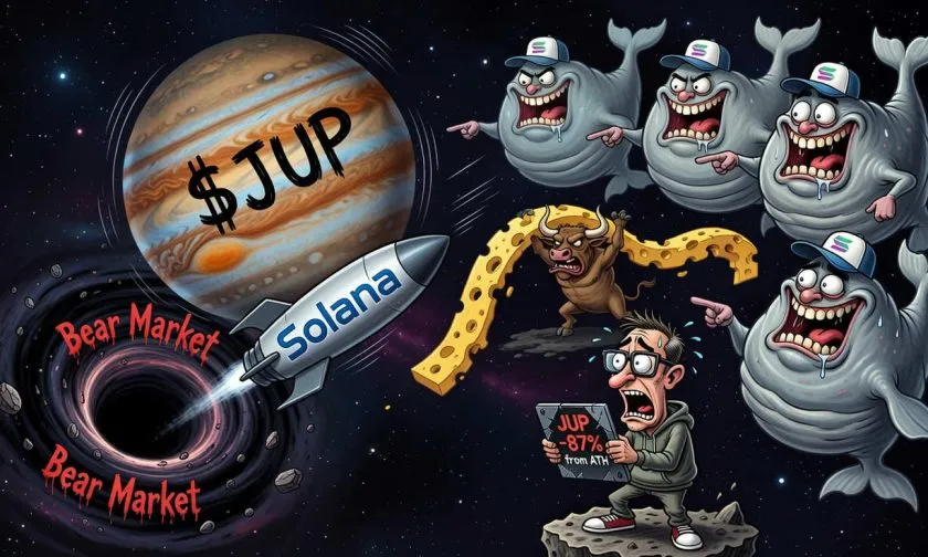 Jupiter cae un 2.61% y pone a prueba los $0,23 tras rally del 35% en 30 días