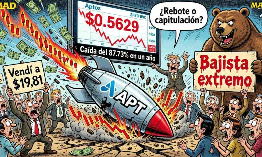Aptos ($APT) se desploma un 4.38% y perfora todos los promedios móviles clave