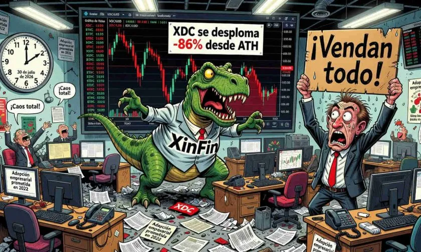 Urgente: XDC se desploma a USD $0,026 el 30 de julio de 2026 por la baja liquidez y la presión vendedora