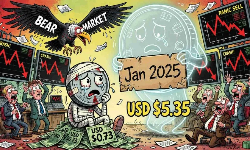 Sui (SUI) en caída libre: pierde casi todo su valor y apenas sostiene los USD $0,73