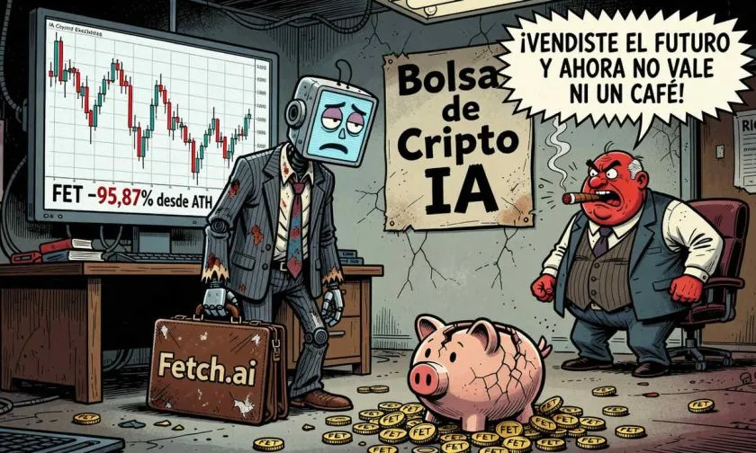 Fetch.ai (FET) se desploma un 10,97% intradía y pierde más del 95% desde su máximo histórico