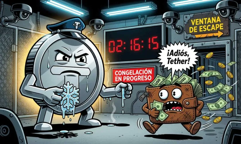 Proceso de congelación de Tether deja una ventana para el escape de fondos, opina analista