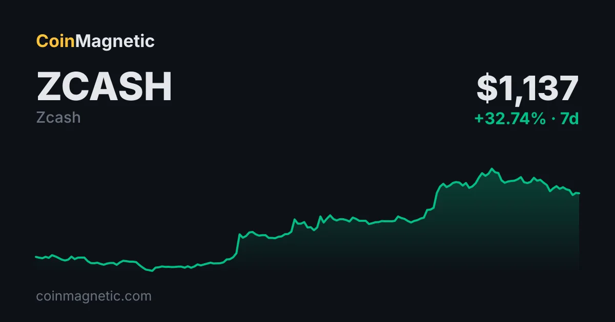 Zcash (ZEC) gizlilik coinleri piyasa değerini 33,6 milyar dolara yükseltti