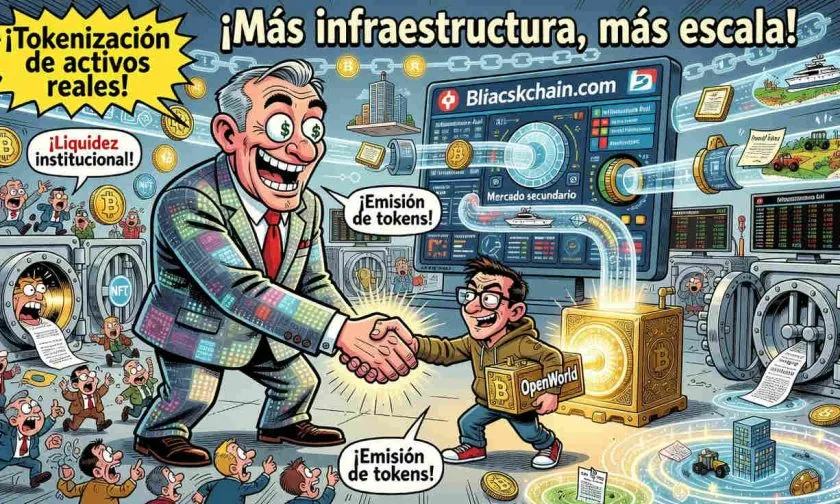 Blockchain.com invierte en OpenWorld para impulsar la tokenización de activos reales