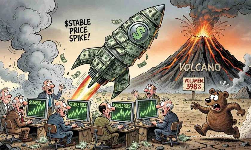 $STABLE se dispara un 7,79% mientras su volumen explota un 398%: ¿Señal de ruptura o succión de liquidez?