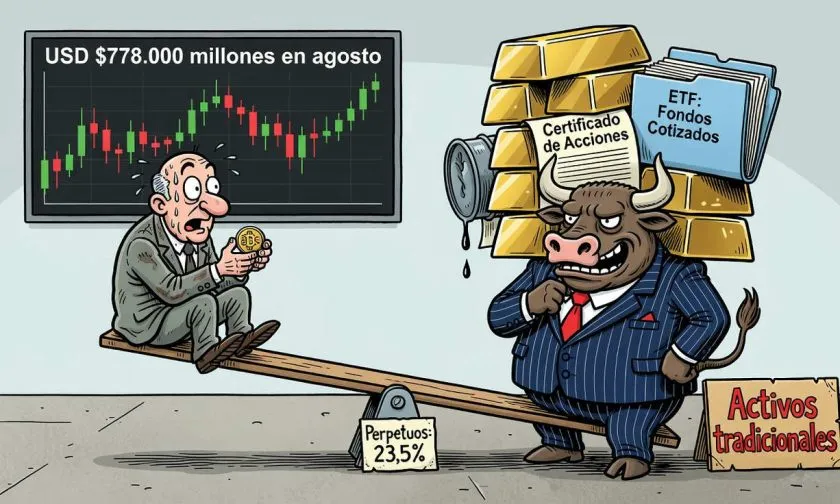 Los activos tradicionales ya concentran el 23,5% del trading de perpetuos cripto