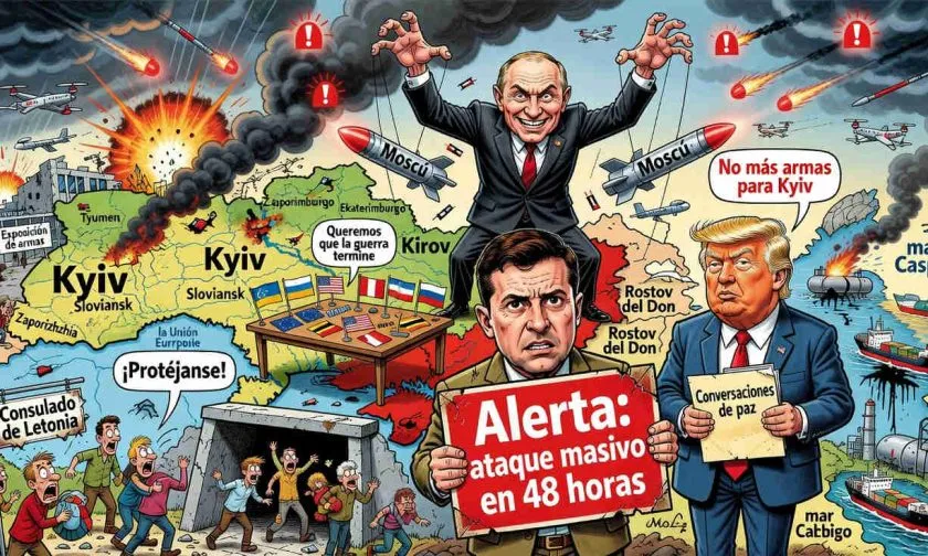 Zelenskyy advierte de un ataque ruso masivo en Ucrania dentro de 48 horas