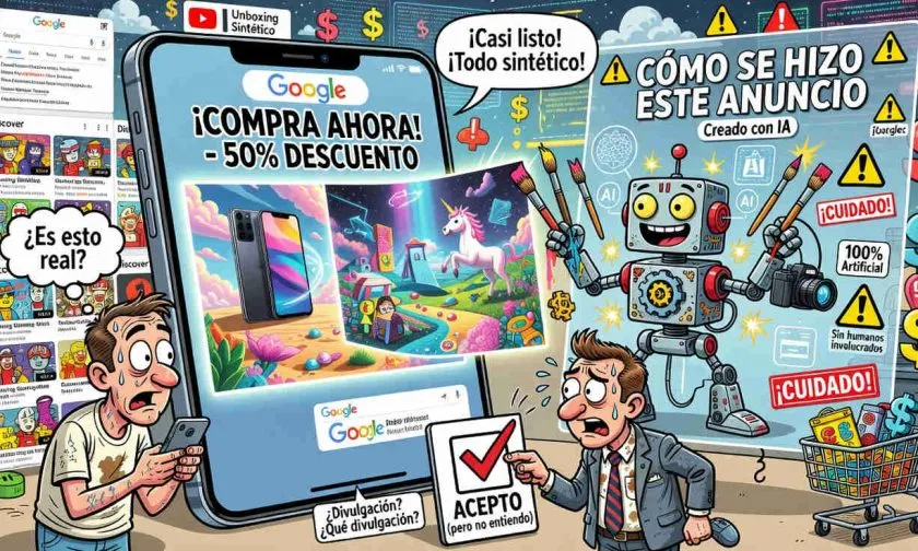 Google revelará qué anuncios fueron creados o editados con IA